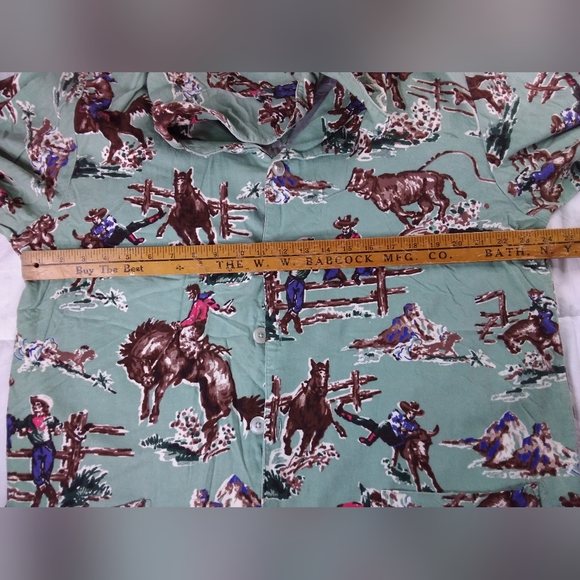 Nck & Nora Flannel Kurt Cobain Cowboy Pajamas Size Large - Picture 5 of 9